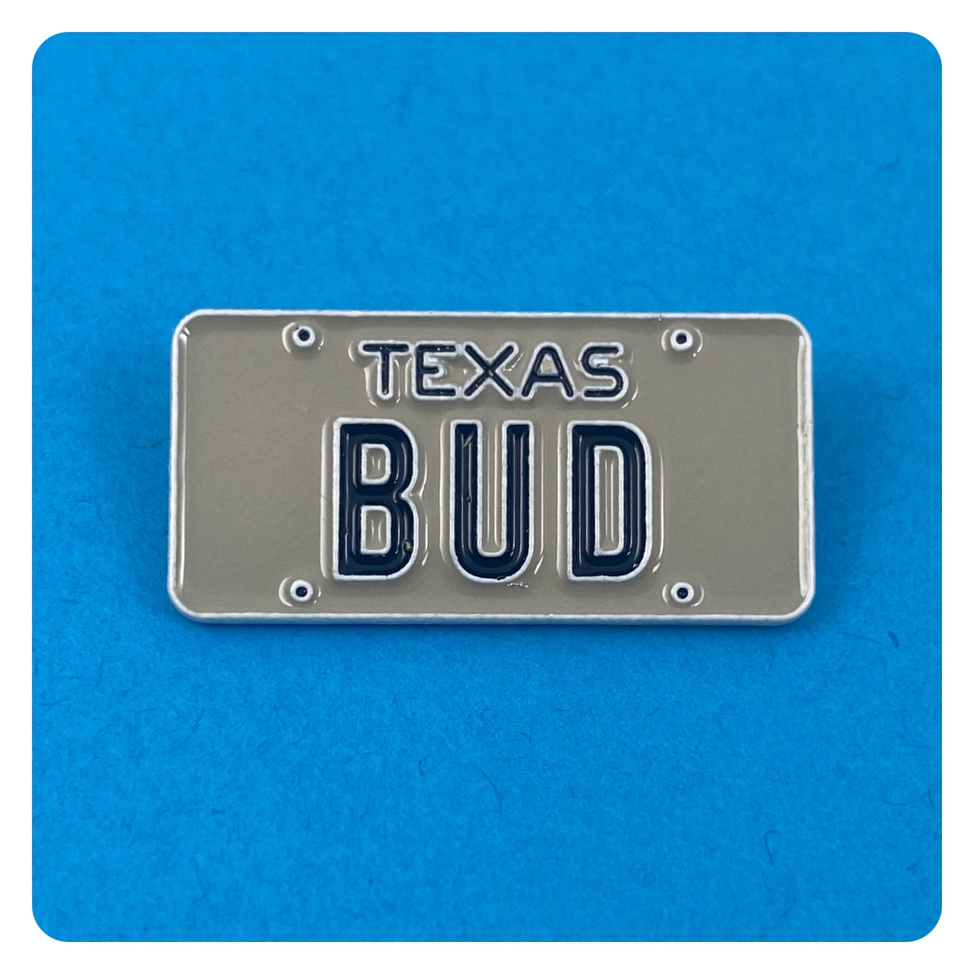 Urban Cowboy BUD License Plate Enamel Pin