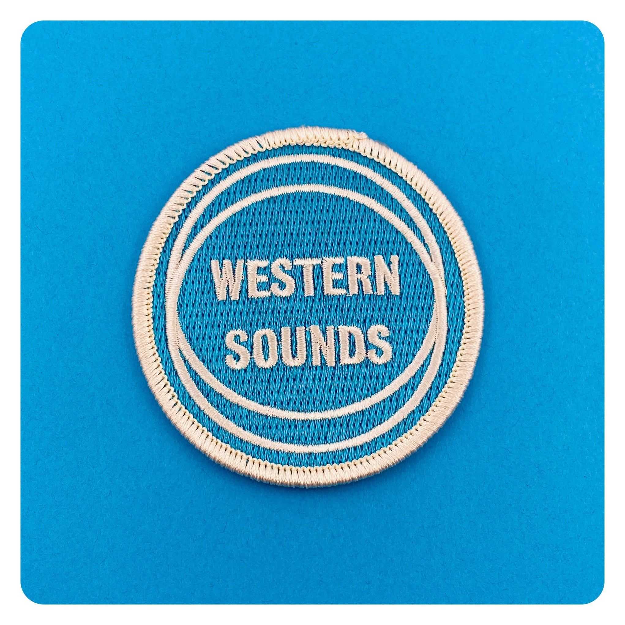Western Sounds Vintage album art patch Ridin' High Productions