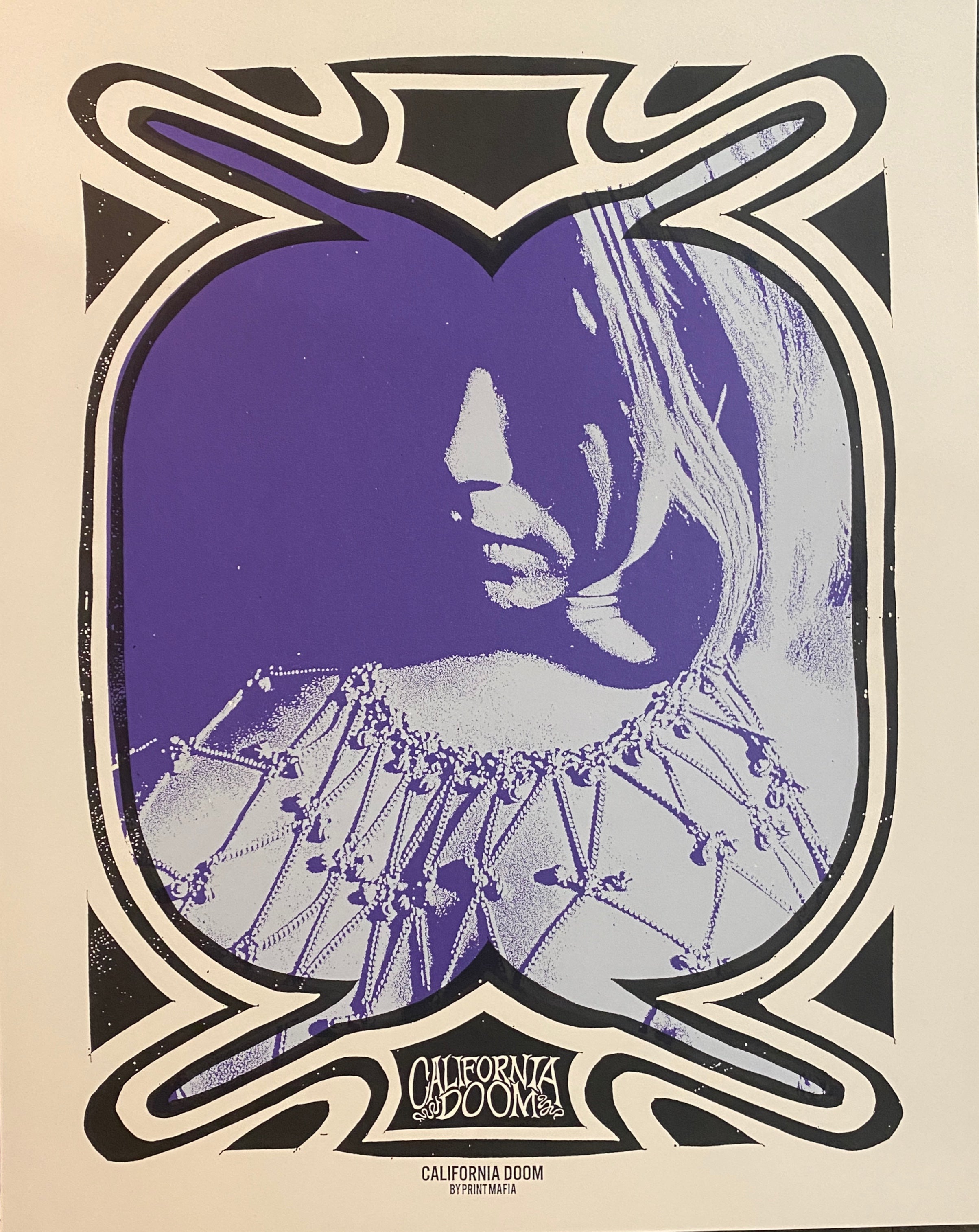 Lavender Girl California Doom Poster Ridin' High Productions