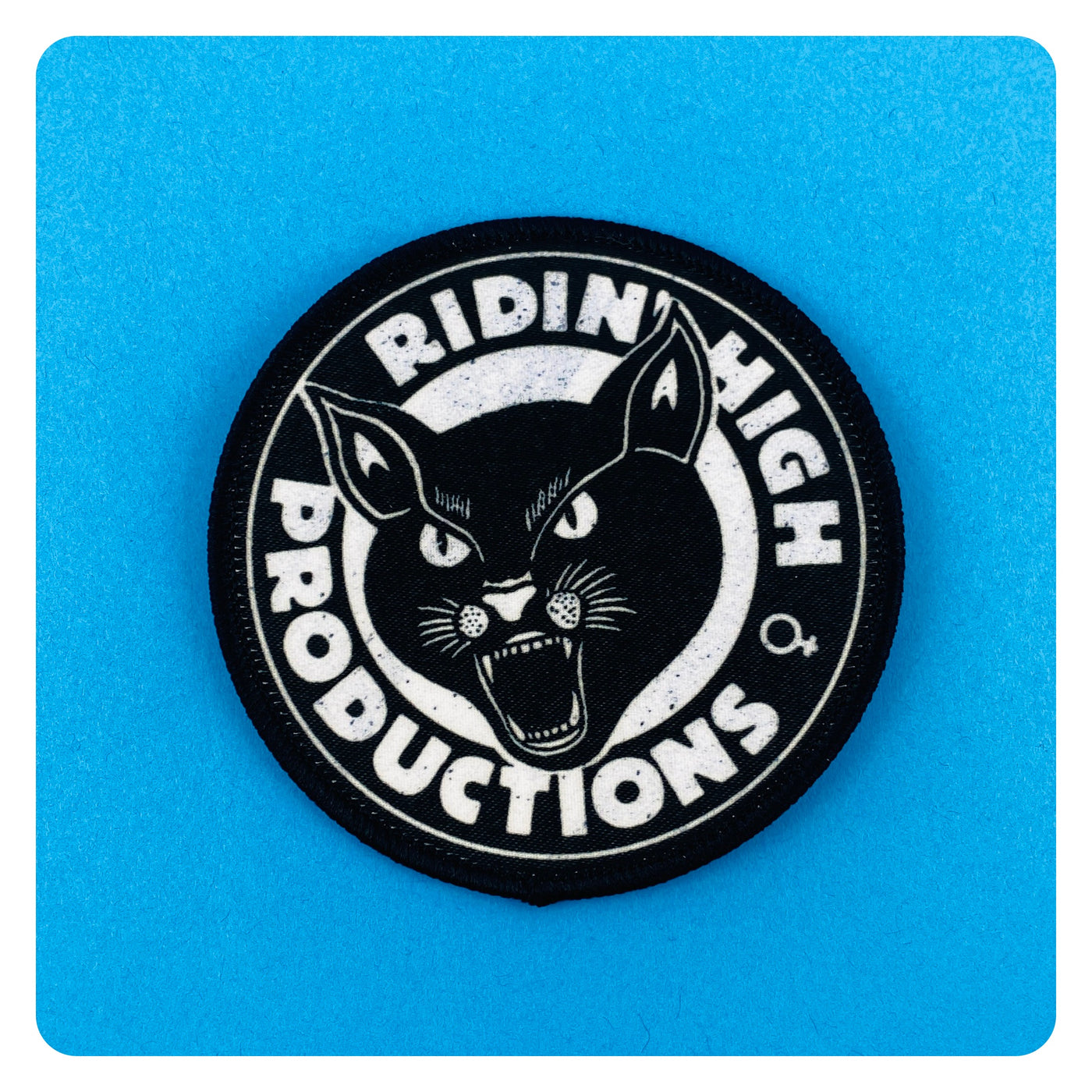 Ridin' High Productions Brand Iron On Patch