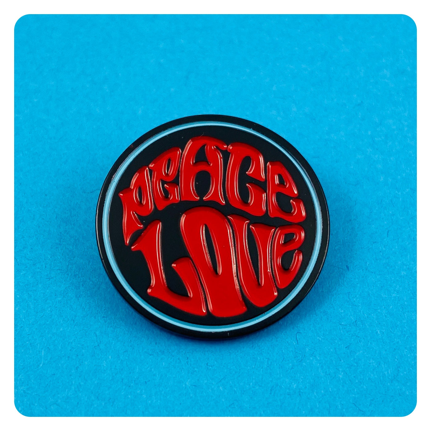 Peace and Love Enamel Pin