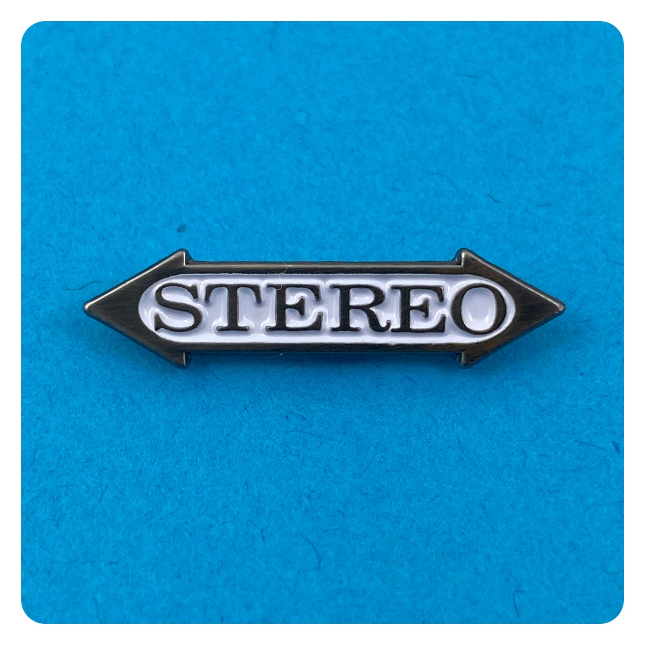 Stereo Enamel Pin