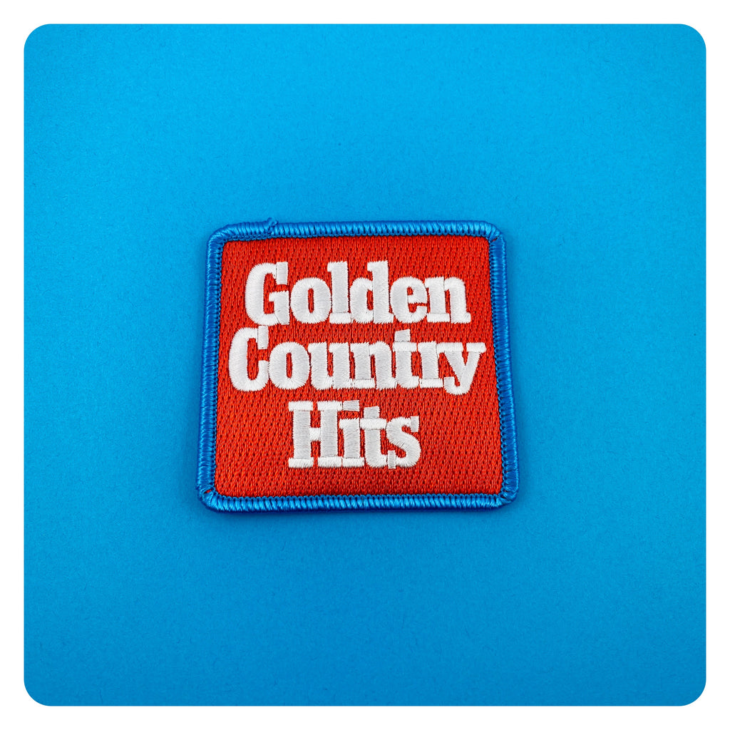 Golden Country Hits Vintage Album Art Patch Red – Ridin' High