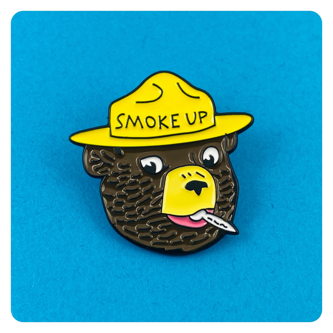 Smoke Up Enamel Pin