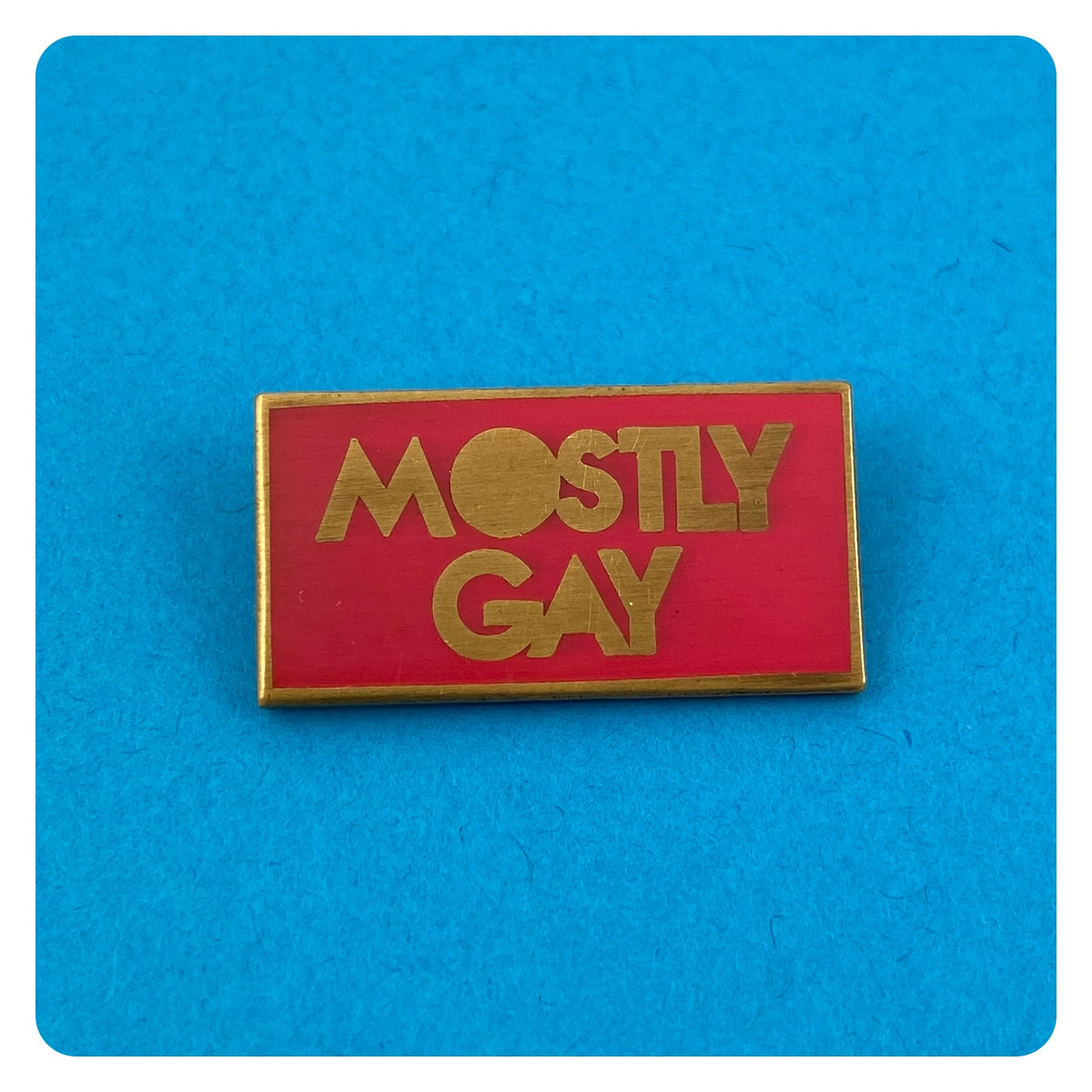Mostly Gay Enamel Pin