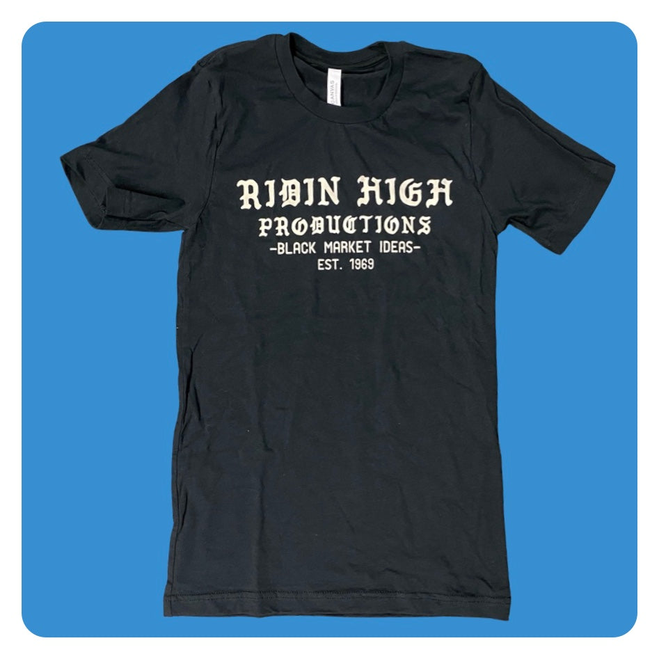 Ridin' High Productions Black Market Vintage Tee