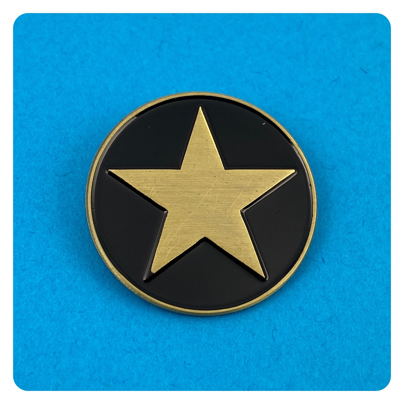 Gold Star Gay Enamel Pin