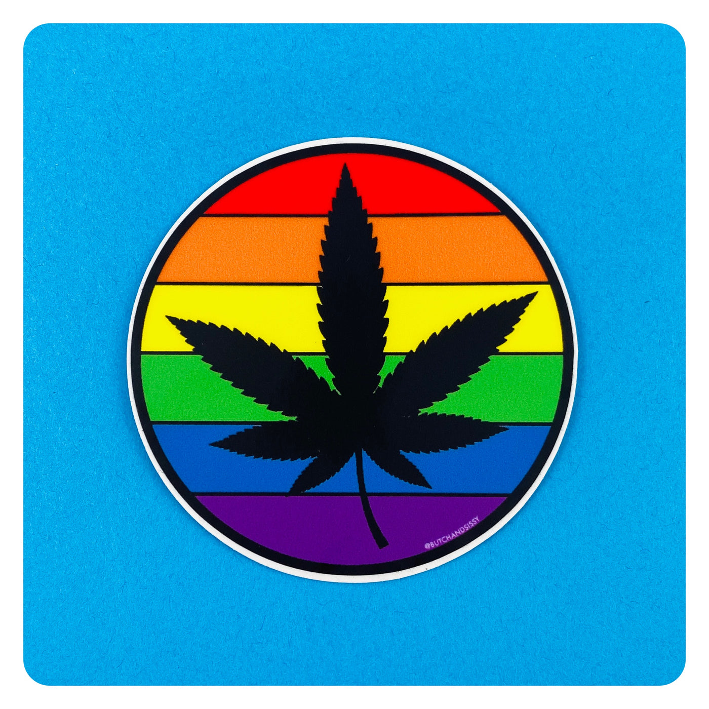 Pride Leaf Sticker