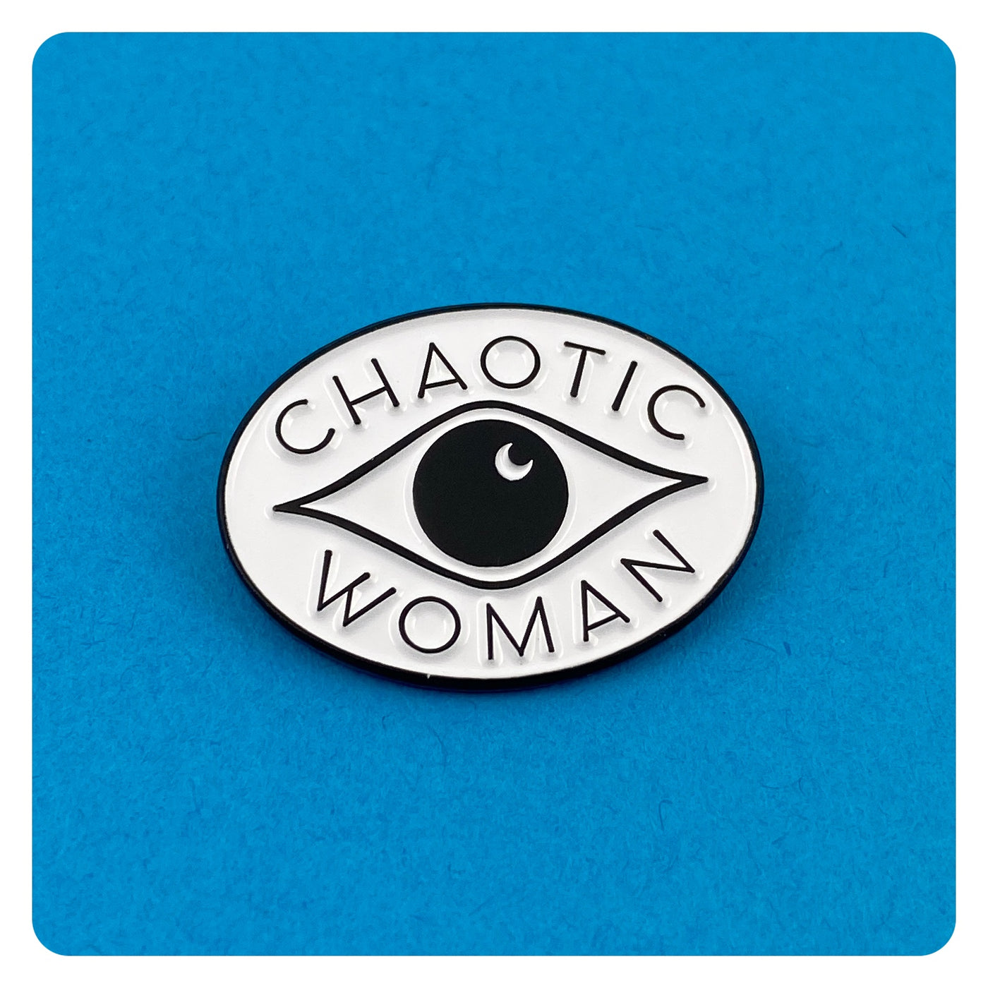 Chaotic Woman Eye Enamel Pin