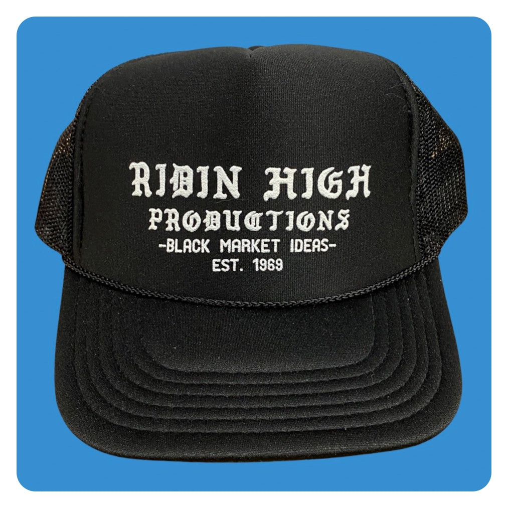 Ridin' High Productions Black Market Ideas Foam Trucker Hat