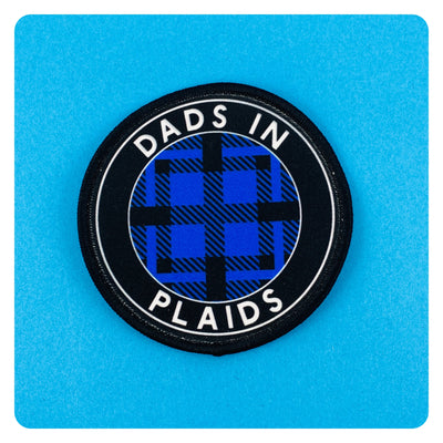 Dads In Plaids Iron On Patch