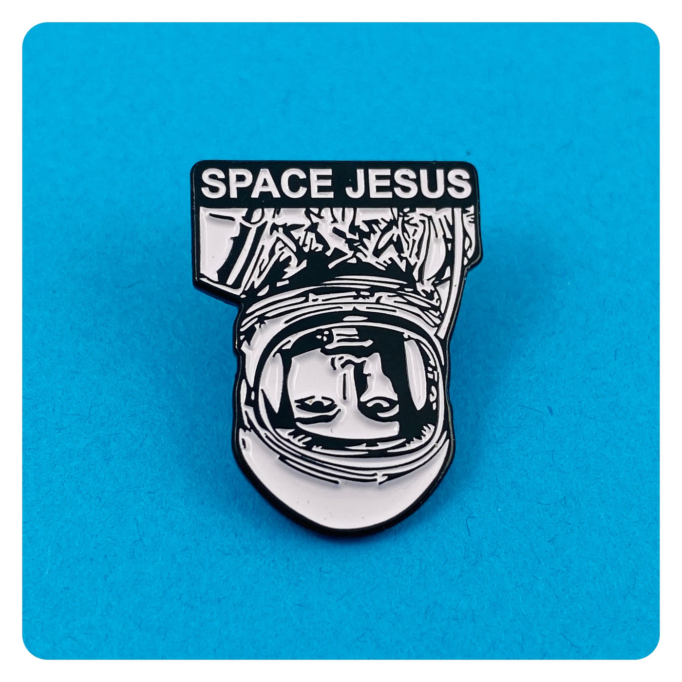 Space Jesus Enamel Pin