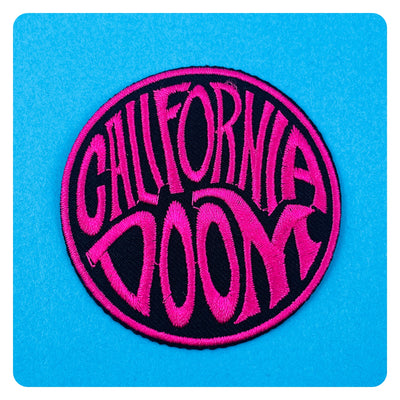 California Doom Round Iron On Patch