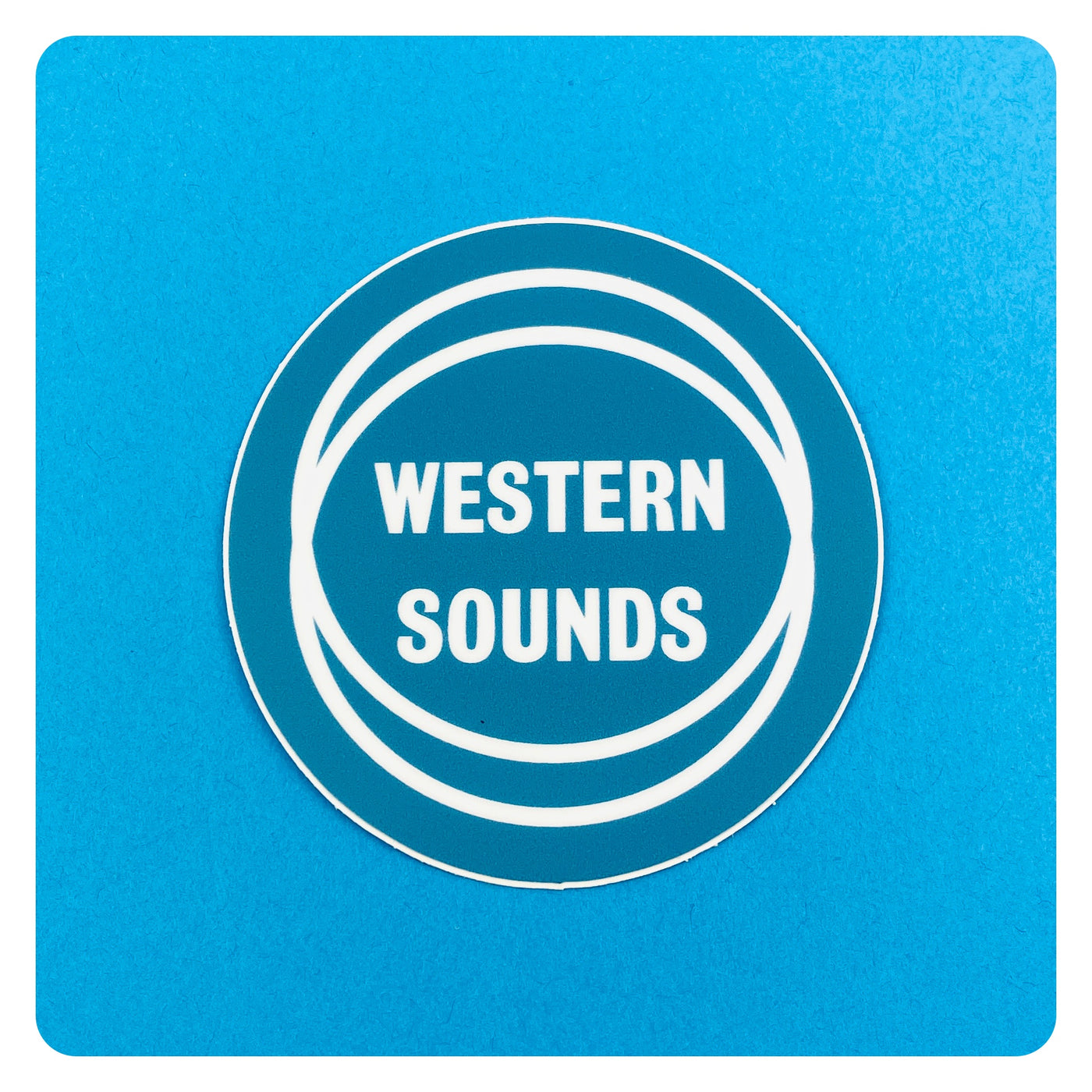 Western Sounds Vintage album art sticker